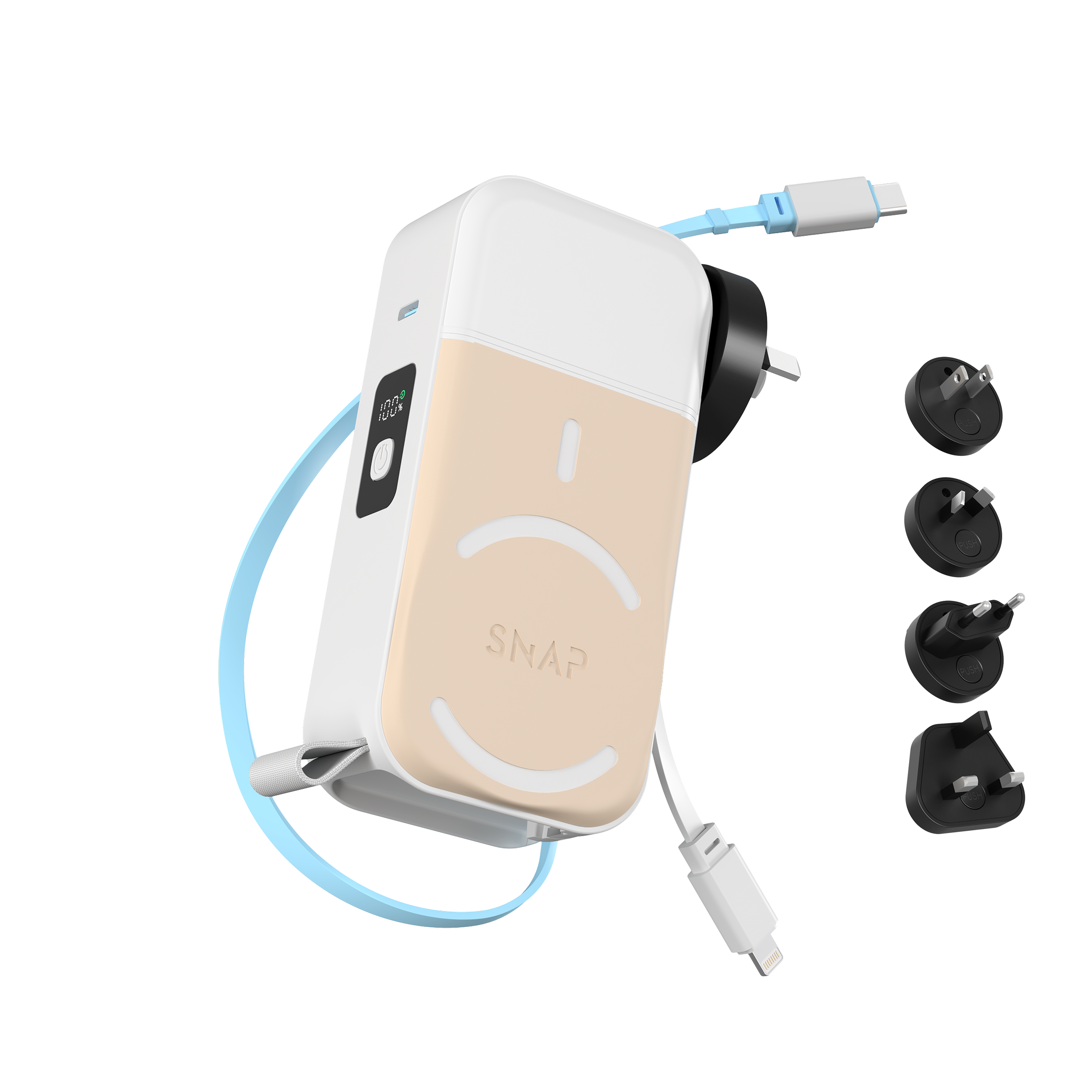 PowerPack Universal 2 - 6 in 1 Travel Power Bank 10,000mAh