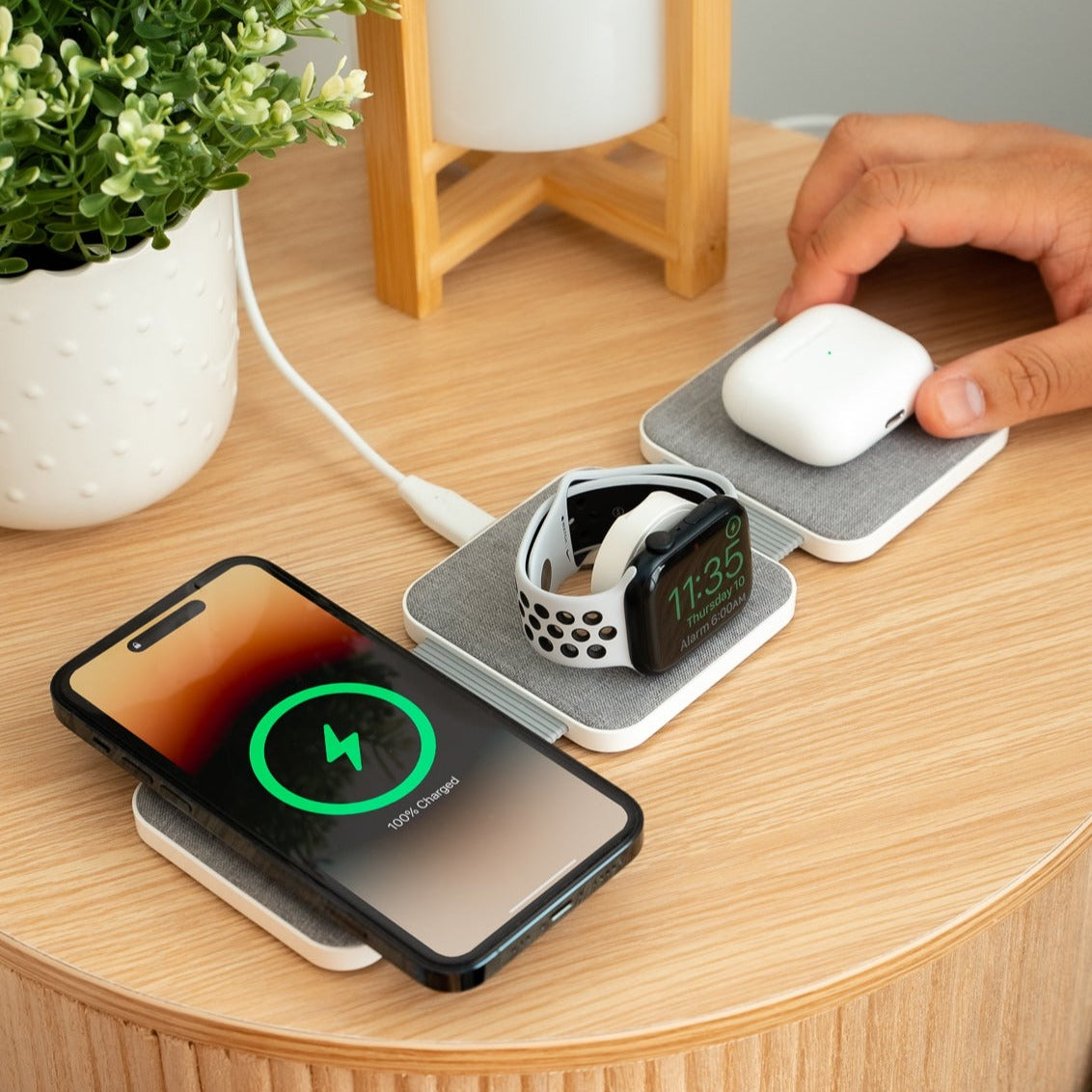 PowerBase Go - 3 in 1 Foldable Travel Charger | For Apple