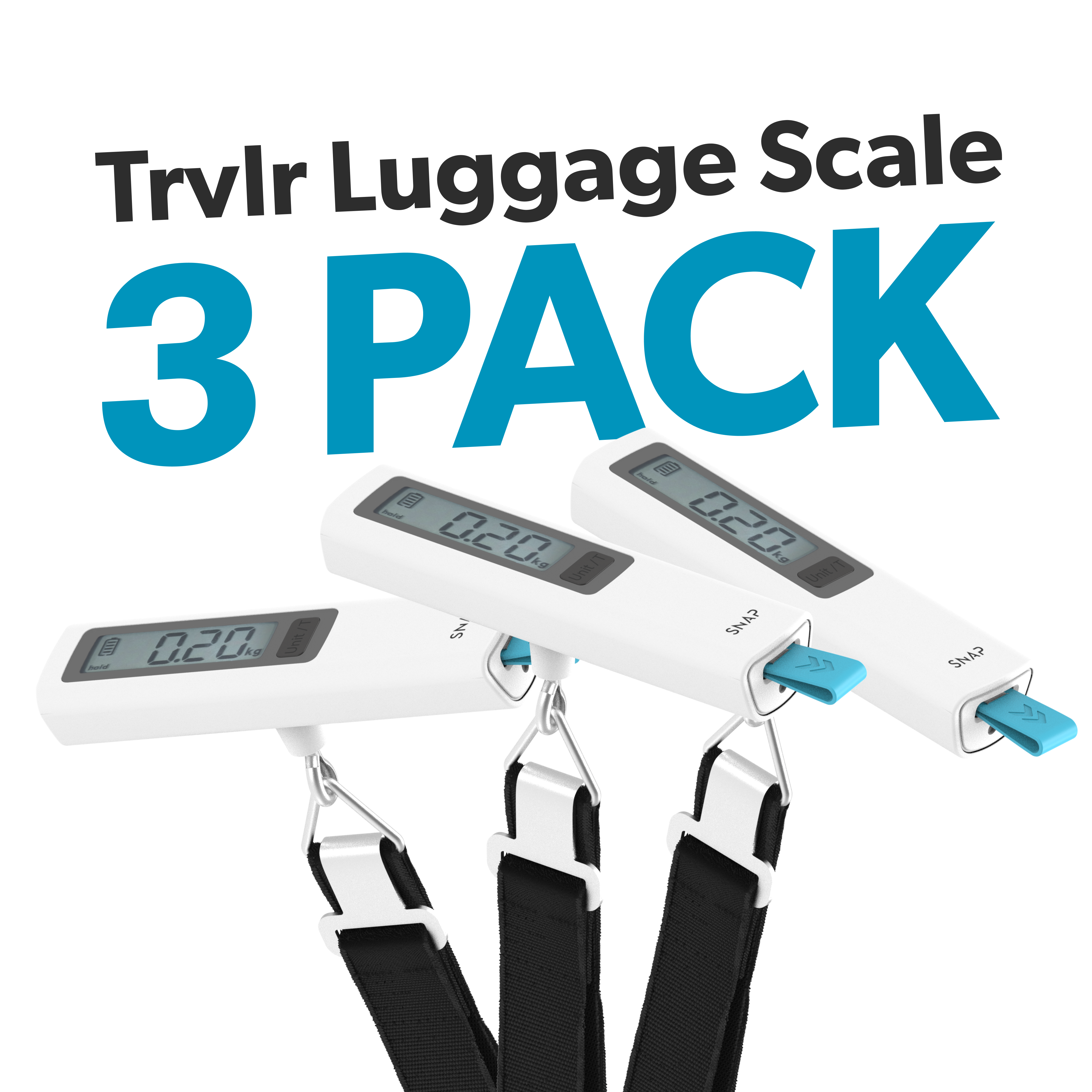 Trvlr Luggage Scale - 3 Pack