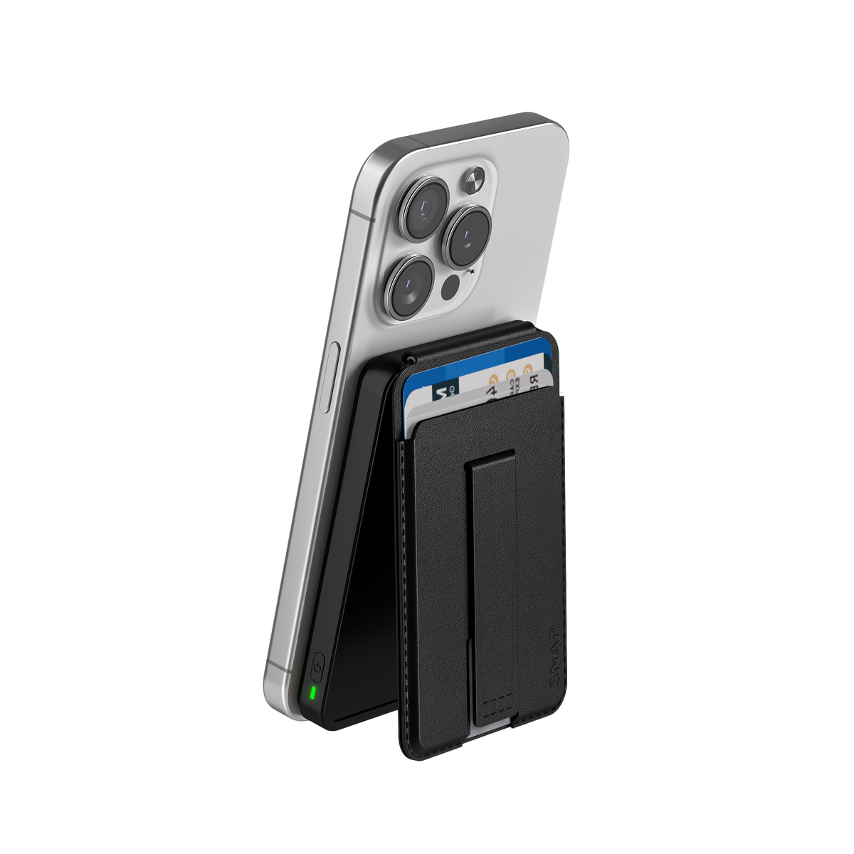 Wallet Iphone X Qi Charger SnapWallet In Wallet Power Bank