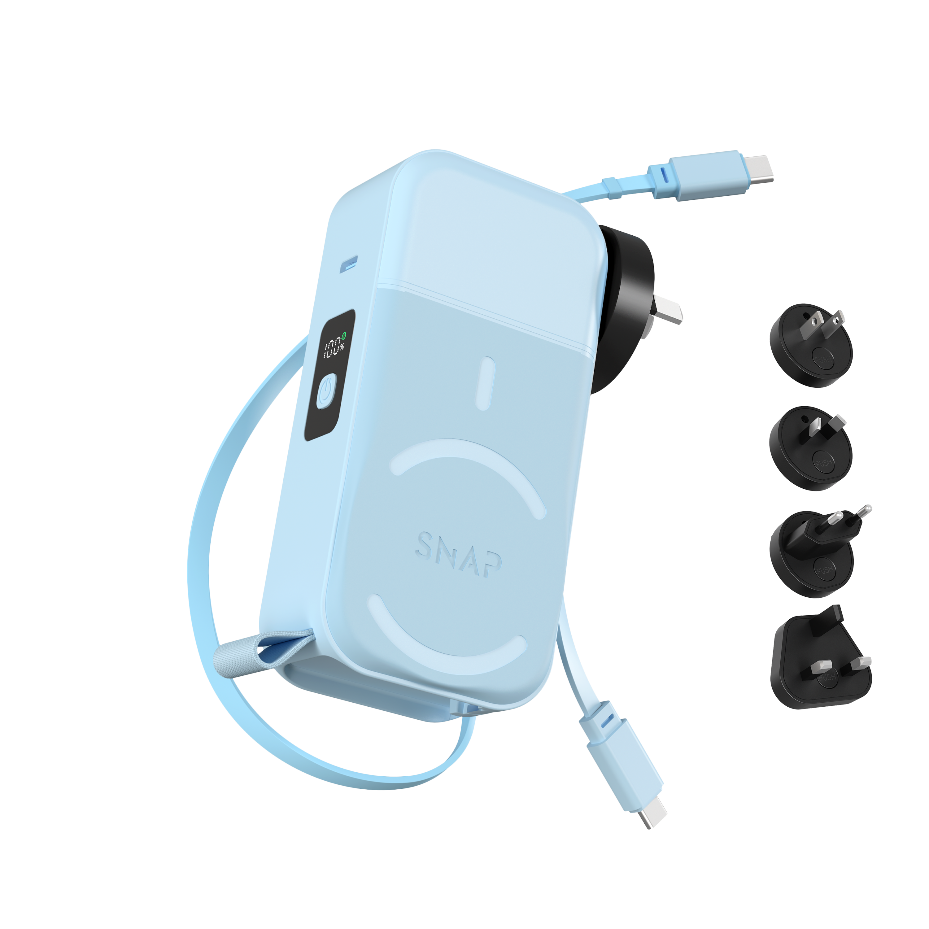 PowerPack Universal 2 - 6 in 1 Travel Power Bank 10,000mAh